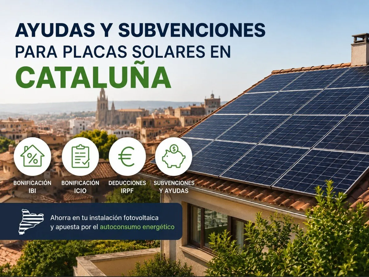 Ayudas y subvenciones para instalar placas solares en Cataluña
