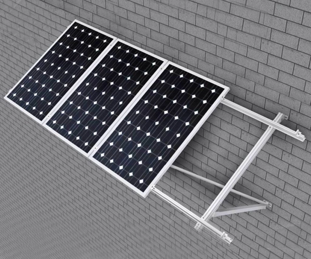 estructura para paneles solares en fachadas