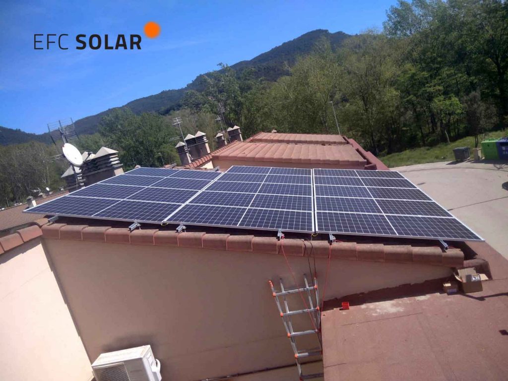 instal·lació de plaques solars fotovoltaiques a Amer Girona