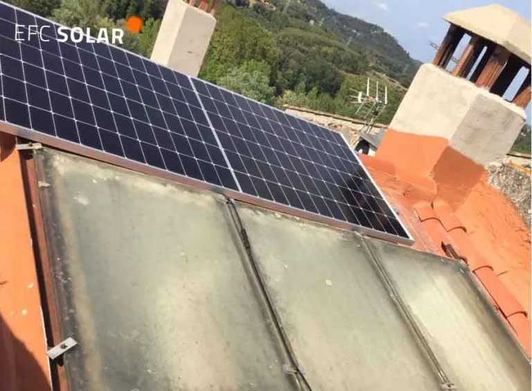 paneles solares en hostalric