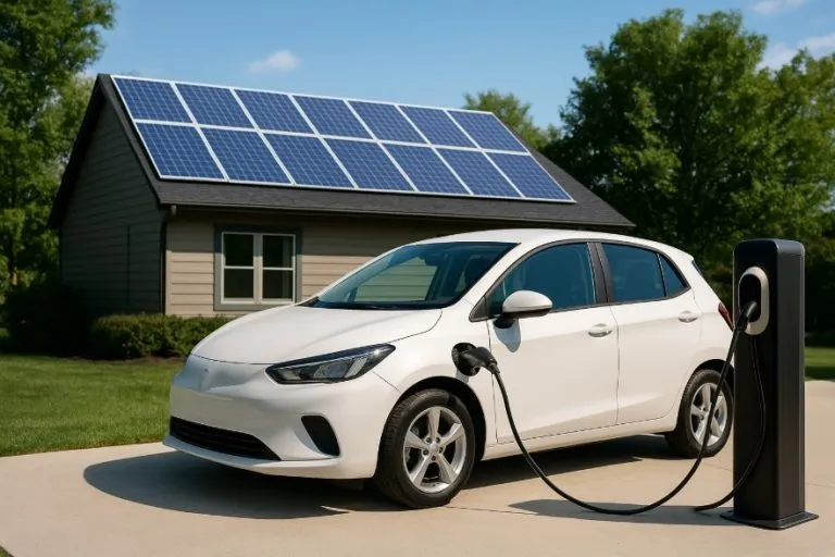 paneles solares y coches eléctricos