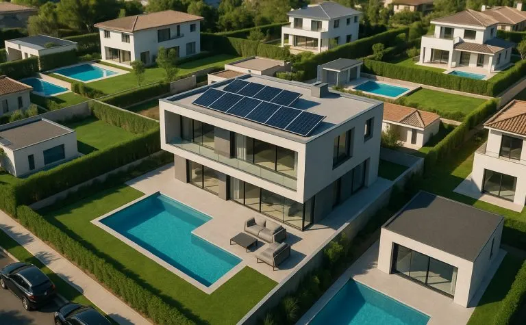 placas solares en obra nueva vivienda